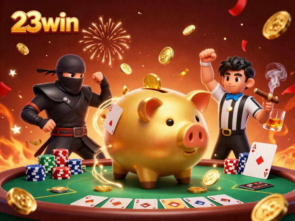 Experience thrilling action at 23win with unique gaming characters and exciting casino elements