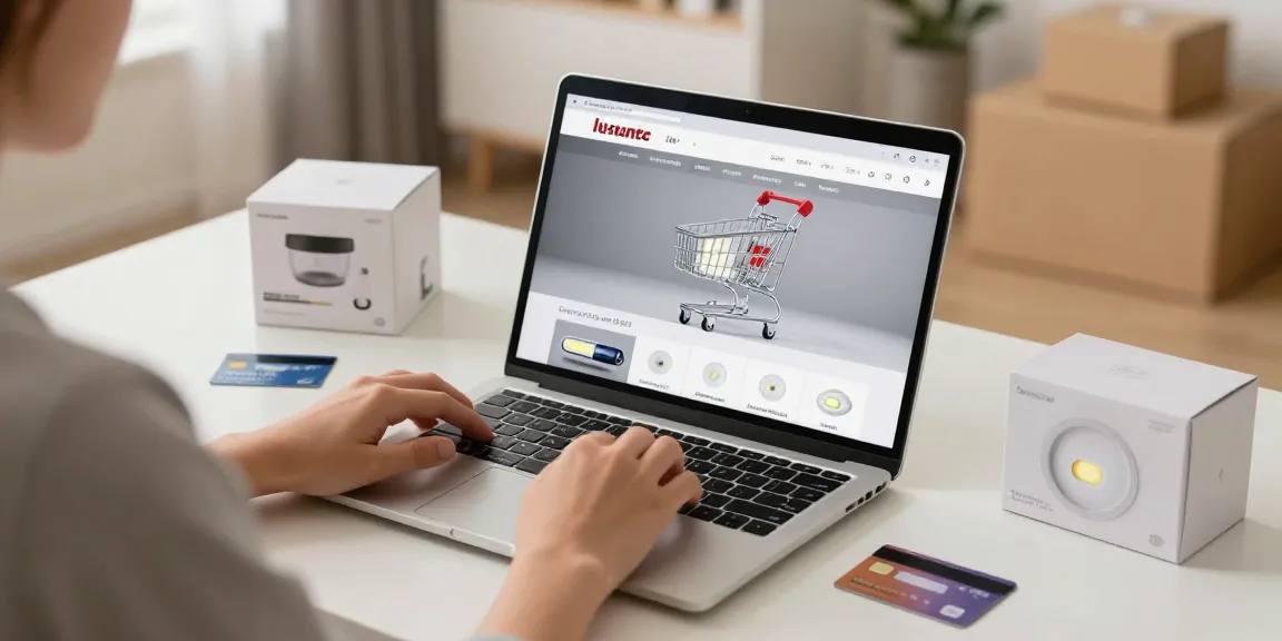 Lustre led products showcased in an online shopping scene featuring best deals and product review, enhancing buyer confidence and converting visitors.