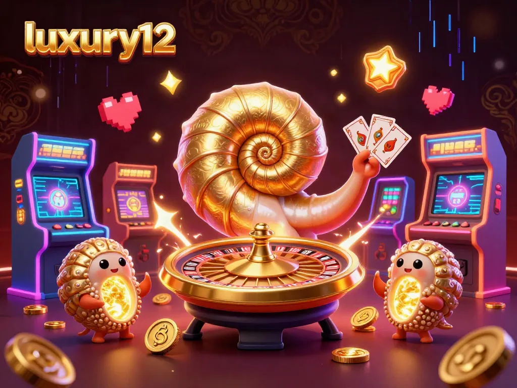 Experience a thrilling adventure with luxury12 as the giant nautilus spins a roulette wheel, surrounded by vibrant casino elements.