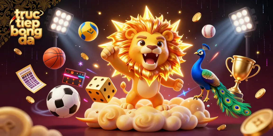 Experience truc tiep bong da with our vibrant soccer scene featuring dynamic sports elements and golden visuals.