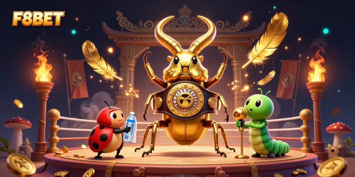 Engage in thrilling gameplay with F8BET featuring giant characters in an animated casino scene.