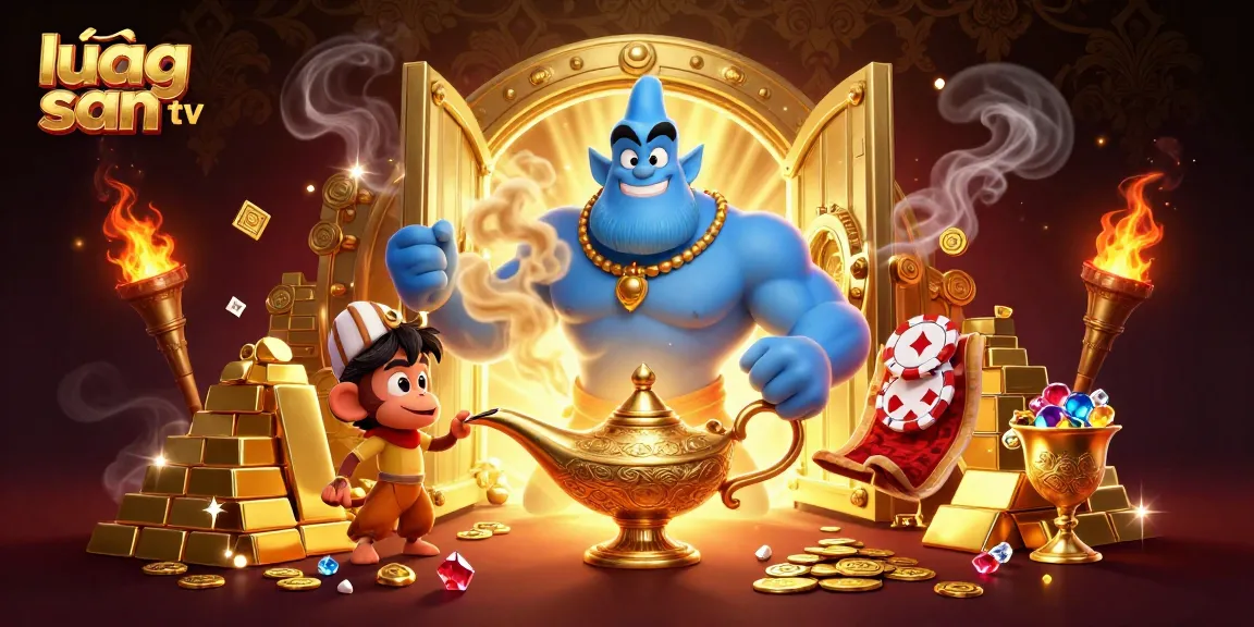 Experience thrilling moments with lương sơn tv as the genie grants wishes for big wins and treasures.